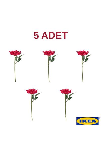 IKEA SMYCKA τεχνητό λουλούδι, 30 cm, τριαντάφυλλο, εσωτερικό/εξωτερικό, τεχνητό φυτό, 5 ΤΕΜ.