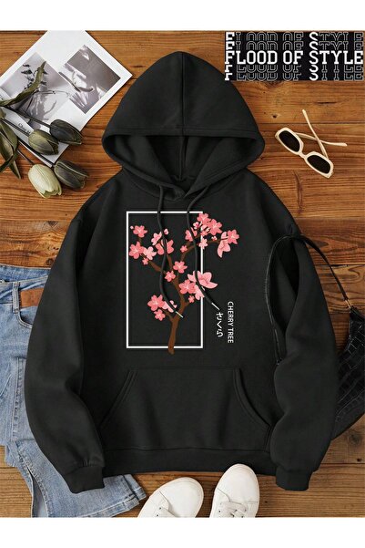 Flood Of Style Hip Hop Harajuku Stil Vintage Arbore de cireș Floare completă ...