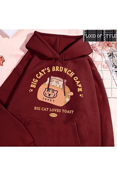 Flood Of Style Hip Hop Harajuku Vintage Style pisică aparat de paine amuzant alb