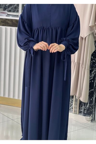 Fashion journey Φόρεμα Hijab Ferace Hajj Umrah με μισό φερμουάρ στο μανίκι
