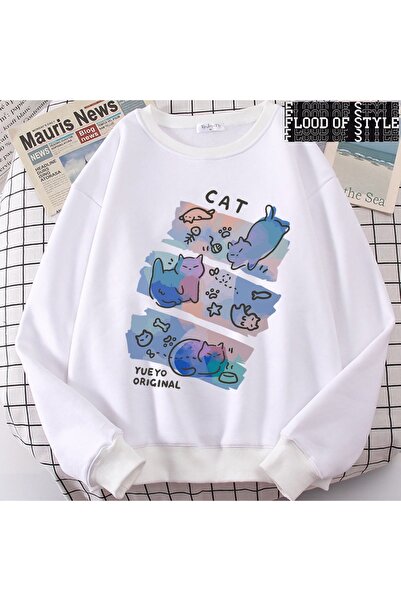 Flood Of Style Χιπ χοπ Χαρατζούκου σε στυλ Vintage Διασκεδαστική άτακτη γάτα ...