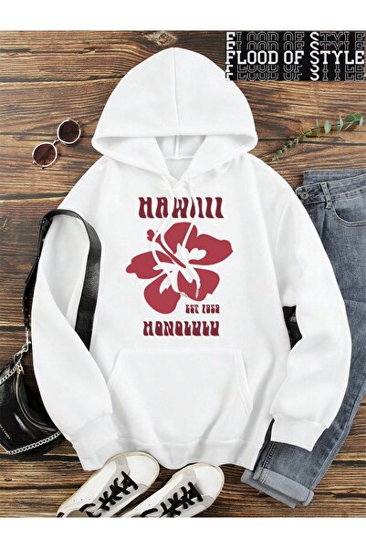 Flood Of Style هيب هوب هاراجوكو طراز عتيق هاواي إست 1959 هونولولو أبيض