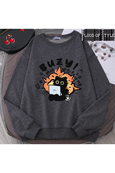 Flood Of Style Hip Hop Harajuku Stil vintage Stabilitate Statut Fun pisică Dr...