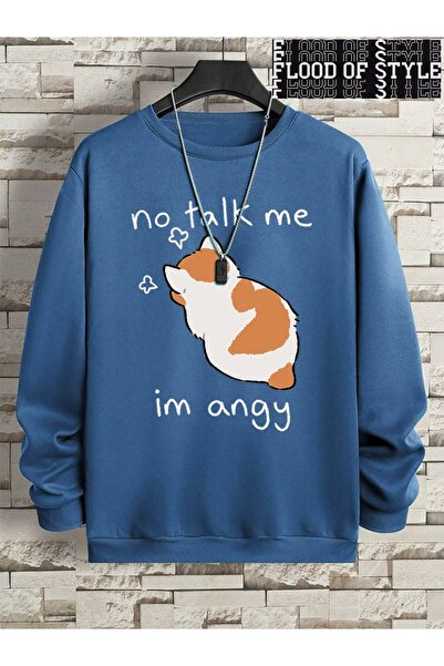 Flood Of Style Hip Hop Harajuku Stil vintage No Talk Me Im Angy drăguț pisică...