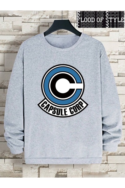 Flood Of Style Hip Hop Harajuku Stil vintage Interesant studio cu litere c Gri