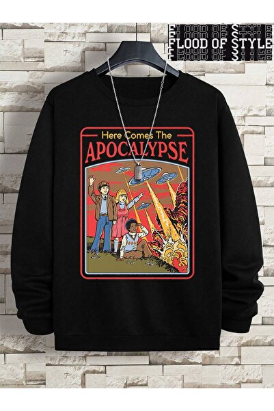 Flood Of Style Hip Hop Harajuku Vintage Style Εδώ έρχεται το Ufo Ufo Black