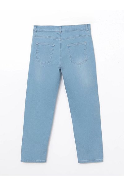 LC Waikiki Lcw Kids Indigo Boys' Jeans Pants with Adjustable Elastic Waist