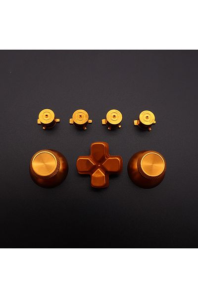 Choice N3 Gold BLACK red blue Custom Metal Thumbsticks Analogue Controller Bullet Buttons Chrome D-pad for