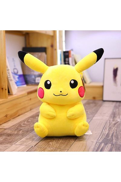 Choice 40cm-45cm Pikachu smile Kawaii Big Size Pokemon Pikachu Stuffed Toys Pikachu Plush Dolls Pikachu Pel