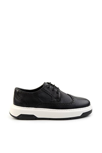 Bambi Siyah Leather Erkek Casual Ayakkabı E01034333303