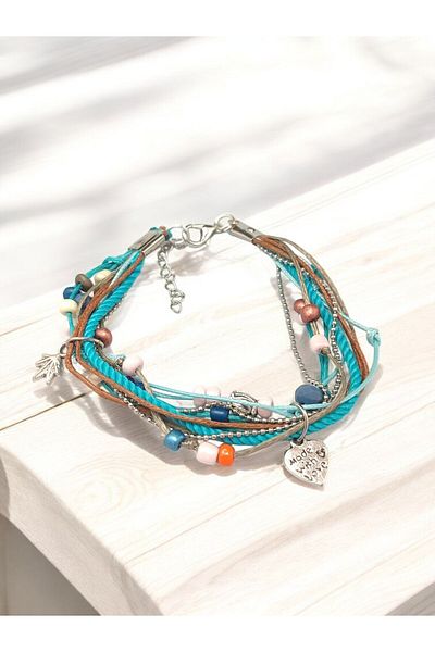 dela otantik Handmade Blue Ethnic Authentic Bohemian Vintage Bracelet