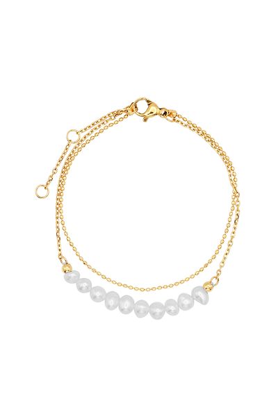 Heideman Armband mit Perle Tony silberfarben poliert elegant