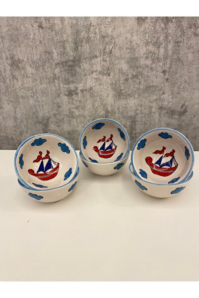 arı çini seramik مجموعة من 6 أوعية مربى مصنوعة يدويًا بزخارف أنيك كاليون، ووعاء صلصة، ووعاء للوجبات الخفيفة