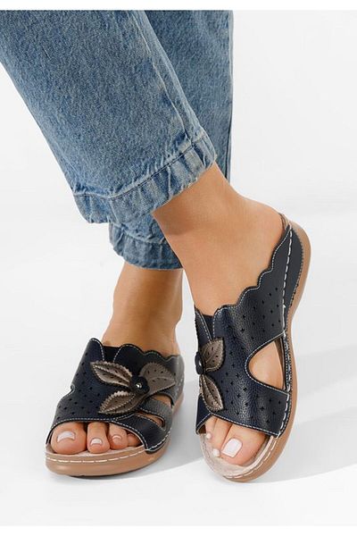 B T Shoes Papuci cu talpa ortopedica Yanda navy