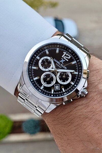 Daniel Klein Kadranı Siyah Kordonu Silver Renk 24 Ay Garantili Göstergeleri A...
