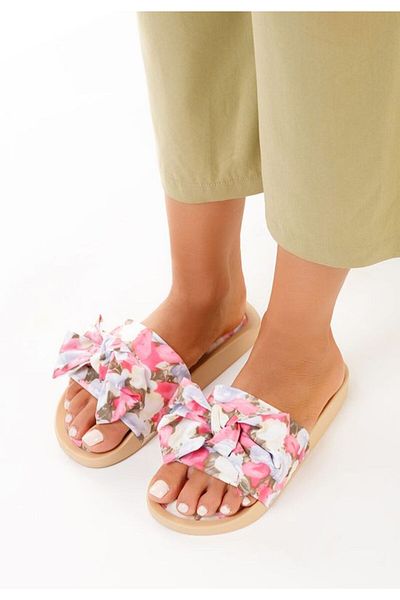 B T Shoes Papuci dama Campoline roz