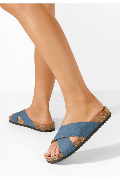 B T Shoes Papuci dama Damada denim