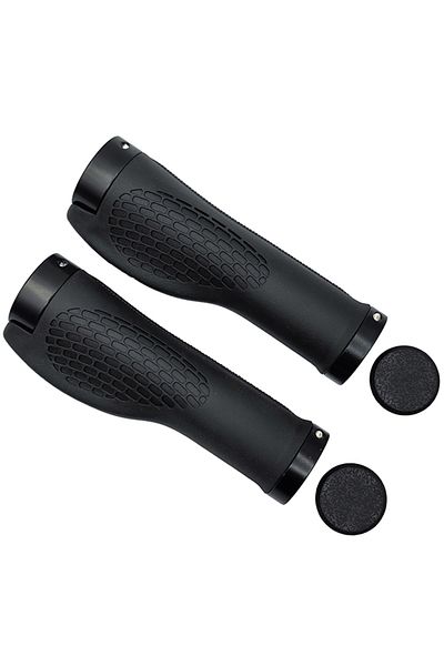 Choice black 2Long Bicycle Grips MTB Bike Handbar Grips Rubber Non-slip Bilateral Lock Cycling Bmx Handle G