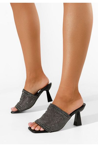 B T Shoes Elegant women's slippers Azelia black