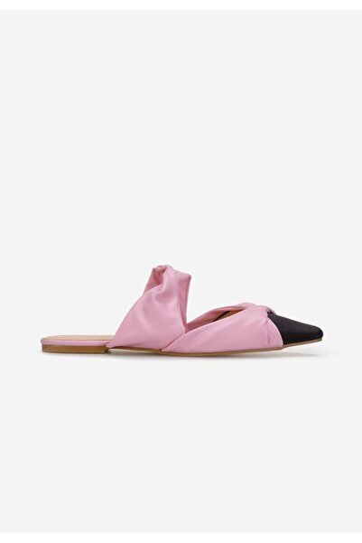 B T Shoes Papuci fara toc Dreni fucsia