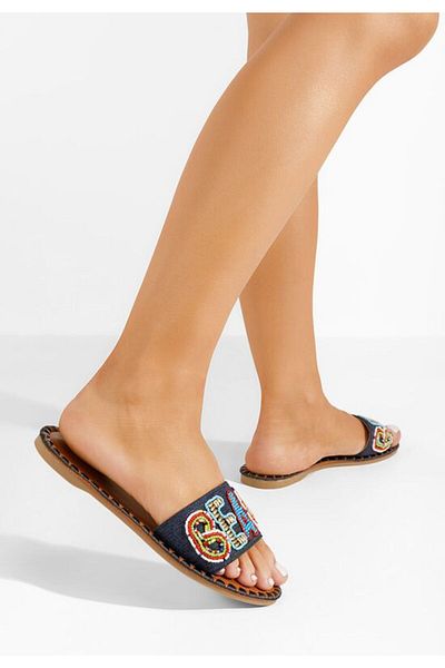 B T Shoes Papuci plaja dama Karianna navy