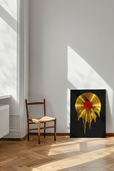 Tasarım Eriyen Altın Plak - Kanvas Tablo