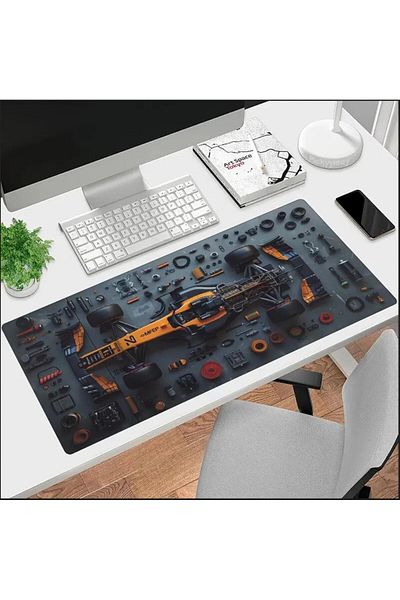 sgeteknoloji 70X30 سم تصميم سيارة سباق الفورمولا غير قابل للانزلاق قاعدة سرعة سطح الألعاب لوحة ماوس الألعاب