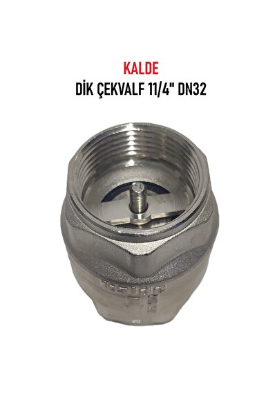 KALDE (2'li Paket) 11/4" Dn32 Sarı/Krom Dik Çekvalf - Vertical Check Valve