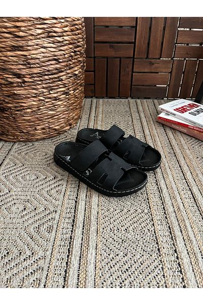 Behtah Kundura Women's Orthopedic Sole Supported Adjustable Velcro Eliya Hrms Slippers Daily Slippers