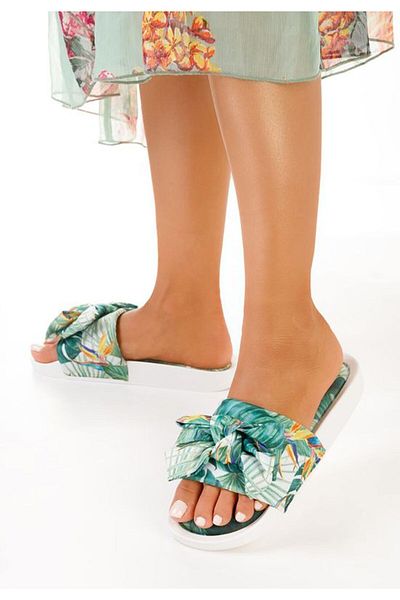 B T Shoes Papuci dama Campoline verzi