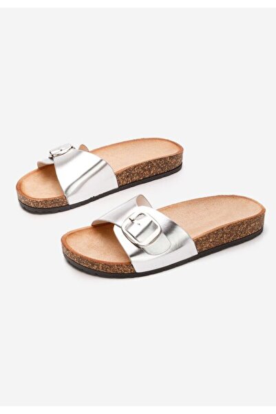 B T Shoes Papuci dama Andrina V2 argintii