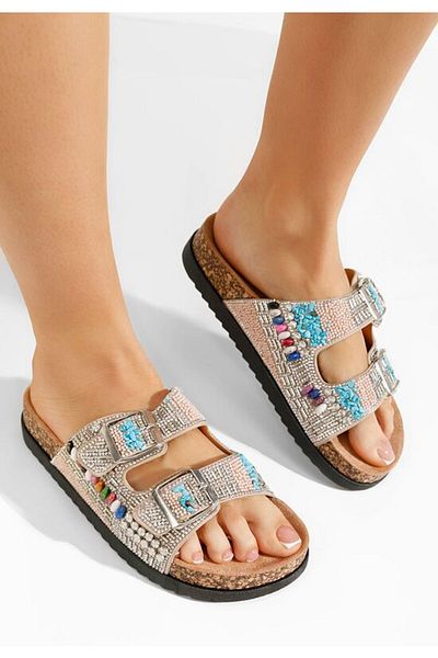 B T Shoes Papuci fara toc Amarissa bej