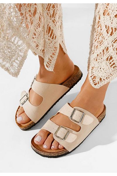 B T Shoes Papuci dama Evet bej