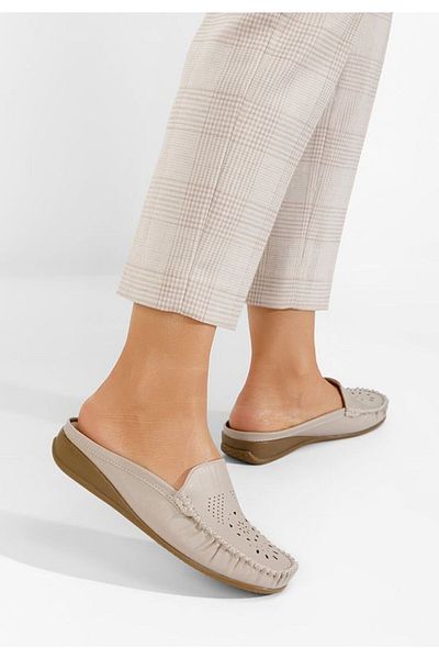 B T Shoes Saboti dama Vesturia bej