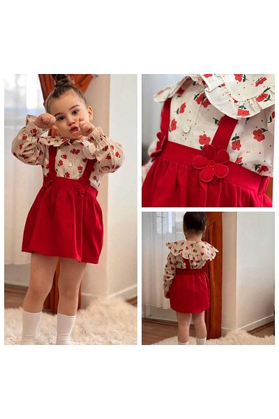 Ponçik tekstil 100% Cotton Special Design Dress Including Shirt and Buckle