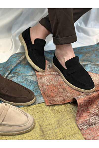 Avni Ceylan Yazlık Nubuk Deri Çarık Babet Ayakkabı