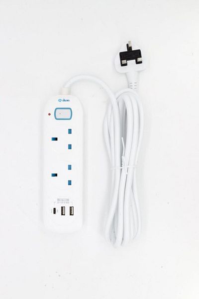 İkon IKON 2 Way Extension with 2 USB C with 3 Meter Cable IK-203SPU