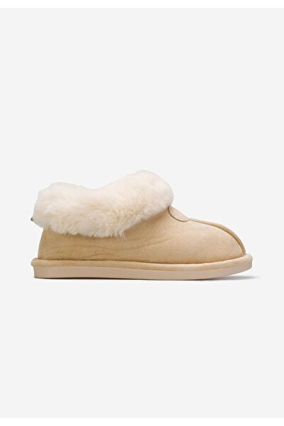 B T Shoes Women's beige slippers Olaria