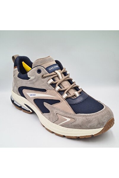 Greyder 5Y 17780 Vizon Renk Deri Erkek Sneaker Spor Ayakkabı