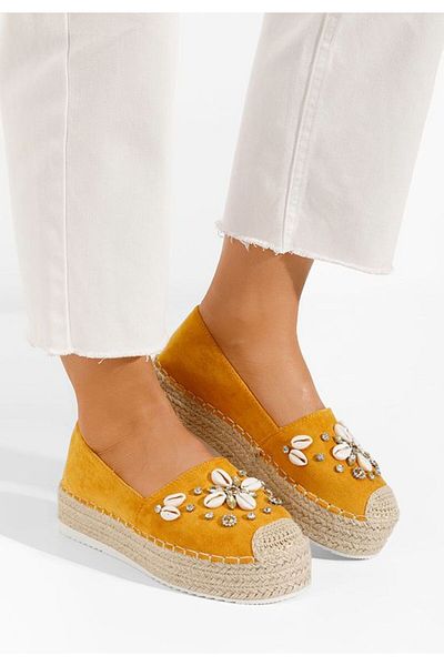 B T Shoes Espadrile dama Andoria galbene