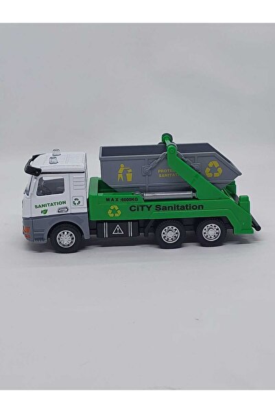 MODEL HEDİYELİK 1:32 İş Makinası Damperli Kamyon Geri Dönüşüm Arabası Hareketli