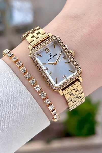 Daniel Klein Sarı Renk Ayarlanabilir Kordonlu Kadın Kol Saati Ve Bileklik