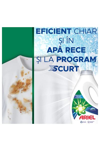 Ariel Mountain Spring Liquid Detergent, 60 Washes, 3l