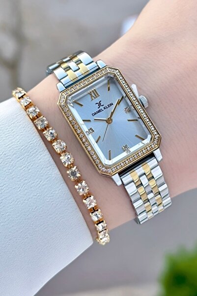 Daniel Klein Sarı Silver Renk 24 Ay Garantili Kadın Kol Saati Ve Bileklik