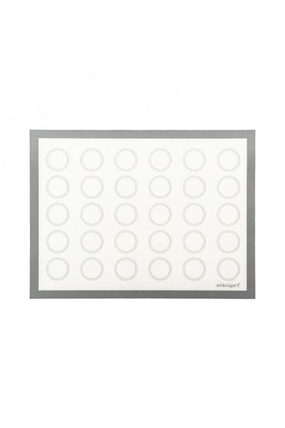 silikomart Non-stick silicone and fiberglass mat for macarons, 40x30 cm