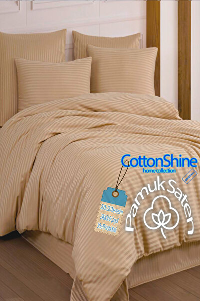 COTTON SHİNE SET DE HUSĂ DE PĂTĂMĂ din bumbac satinat Cotton Shine