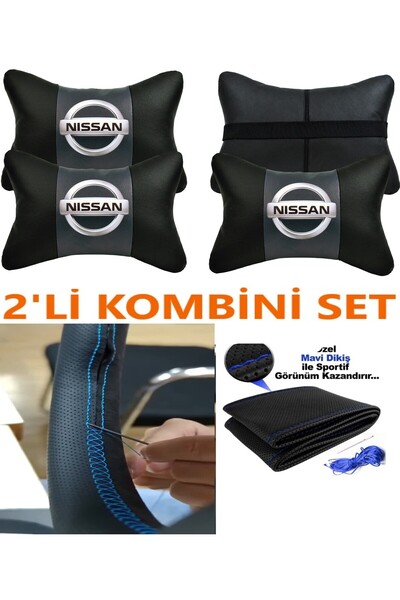 AYAZGRUP Nissan 350 Z Auto pernă pentru gât și husă pentru volan cu stâlp (SE...