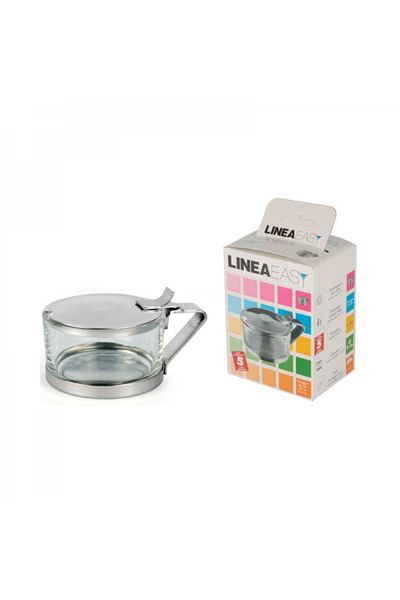 ILSA Stainless steel and glass bowl for cheese and parmesan, 100 g