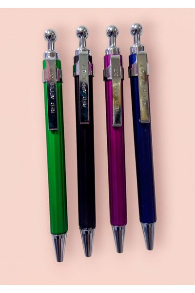 izmir yazici servis Mini Ballpoint Pen Set of 4 Custom Made for Shirt Jacket Pocket 10 Cm.