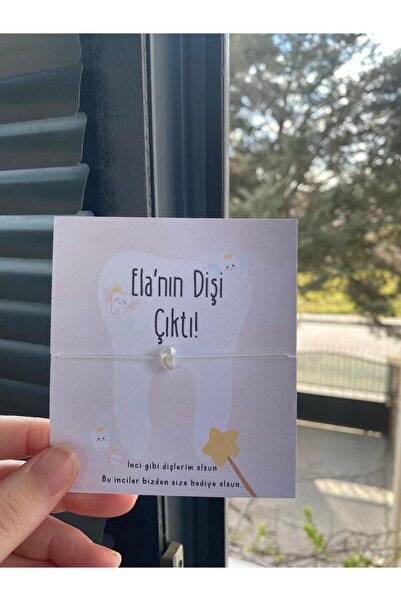 MELS TASARIM Kişiye Özel isimli Diş Buğdayı Şans Bilekliği Hediyeliği 12 Adet